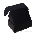 Box di spedizione ondulato carta kraft nero personalizzato